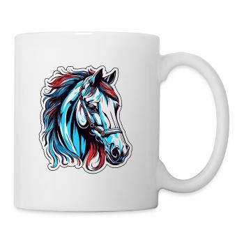 Pony / Horse / Animal / Riding / Mane - Mug - white - Right