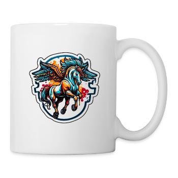 Pégase / Ailes /Grec / Fantaisie - Mug blanc - blanc - Droite