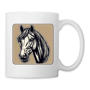 Pony / Horse / Animal / Riding / Mane - Mug - white - Right