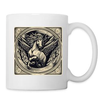 Pégase / Ailes /Grec / Fantaisie - Mug blanc - blanc - Droite