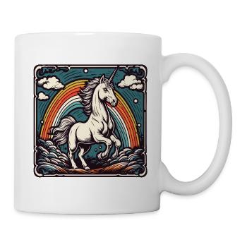 Unicorn / Mythical Creatures / Fairy Tale / Magic / Glitter - Mug - white - Right