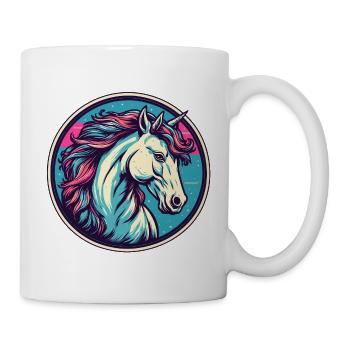 Unicorn / Mythical Creatures / Fairy Tale / Magic / Glitter - Mug - white - Right