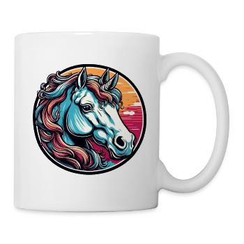 Unicorn / Mythical Creatures / Fairy Tale / Magic / Glitter - Mug - white - Right