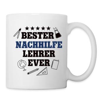 Bester Nachhilfe Lehrer Student Nachhilfelehrer - Tasse - Weiß - Rechts