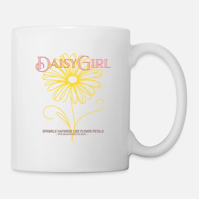 tshirt " daisy girl " - Mug blanc - blanc