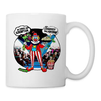 Korruptions Clown - Tasse - Weiß - Rechts