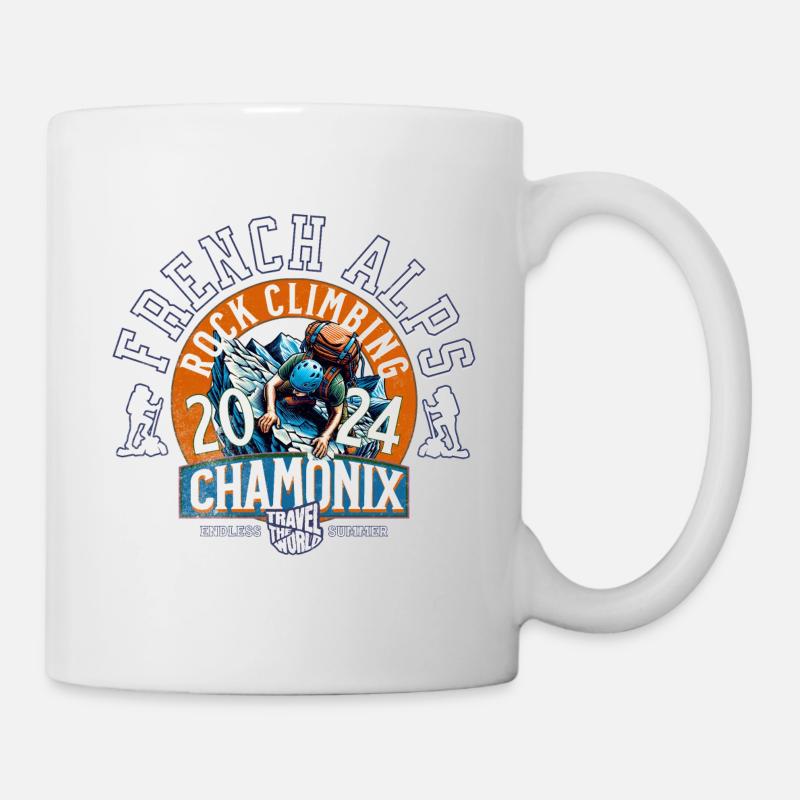 Chamonix Rock Climbing - Mug - white