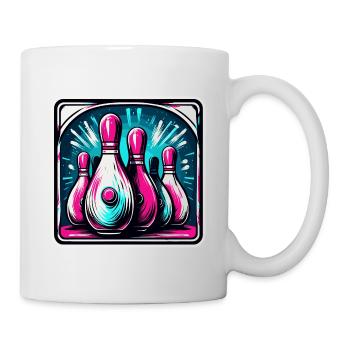 Bowling / Quilles / Bowling / Pin / Strike - Mug blanc - blanc - Droite