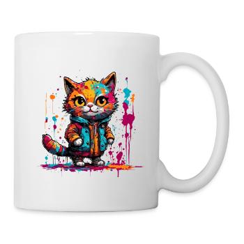 Cat / Kitten / Paw / Kitty / Pet / Animal - Mug - white - Right