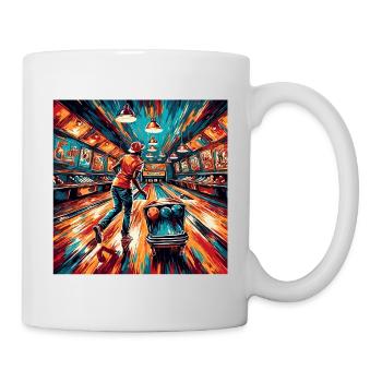 Bowling / Quilles / Bowling / Pin / Strike - Mug blanc - blanc - Droite
