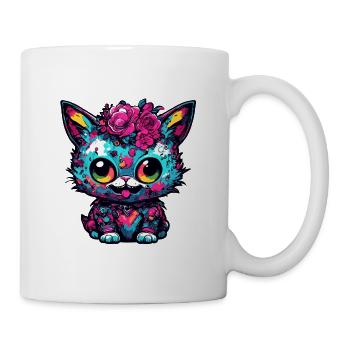 Cat / Kitten / Paw / Kitty / Pet / Animal - Mug - white - Right