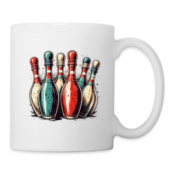 Bowling / Quilles / Bowling / Pin / Strike - Mug blanc - blanc - Droite