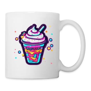 Eiscreme / Sorbet / Gelato / Sommer / Sonne - Tasse - Weiß - Rechts