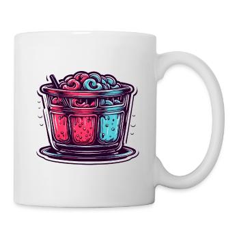 Eiscreme / Sorbet / Gelato / Sommer / Sonne - Tasse - Weiß - Rechts