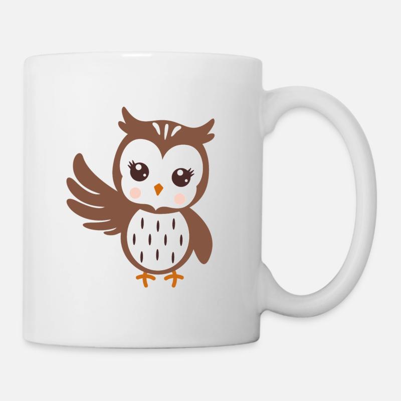 Eule - Tasse - Weiß