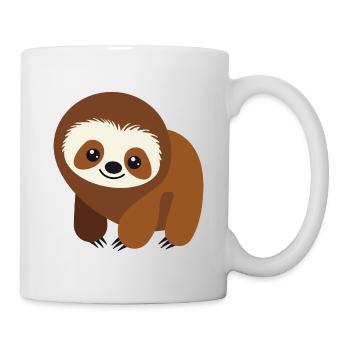 Baby Faultier - Tasse - Weiß - Rechts
