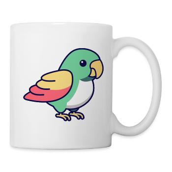 Papagei - Tasse - Weiß - Rechts