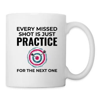 Bogenschießen Ziele Bogenschütze Bullseye Schießsport - Tasse - Weiß - Rechts