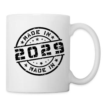 Geburtsjahr Geburtstag Born In - Made in 2029 - Tasse - Weiß - Rechts