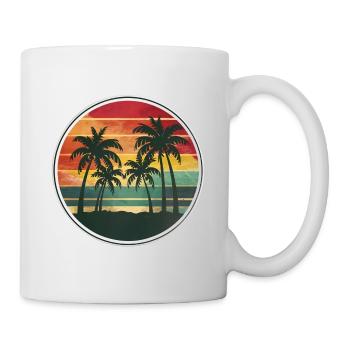 Tropical Beach Sunset. - Mug - white - Right