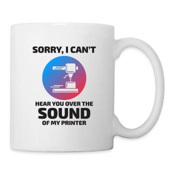 3D-Drucker 3D-Druck Lustig - Tasse - Weiß - Rechts