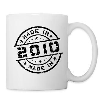 Année de naissance Naissance Né en - Fabriqué en 2010 - Mug blanc - blanc - Droite