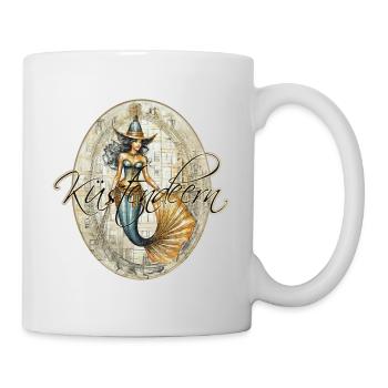 Küstendeern Vintage Meerjungfrau - Tasse - Weiß - Rechts