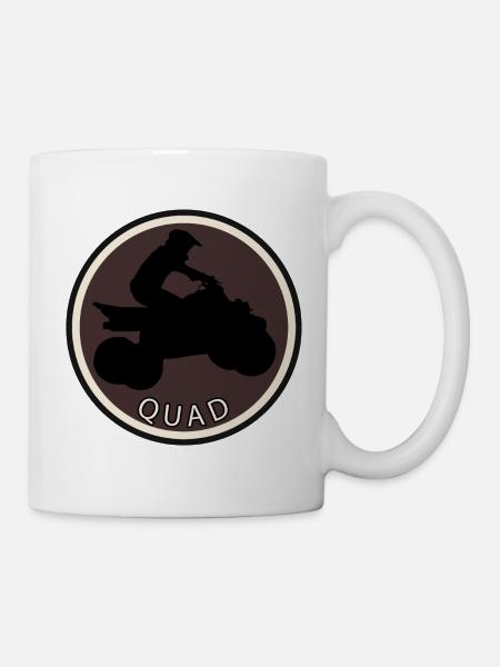 Quad Stuntman - Tasse - Weiß