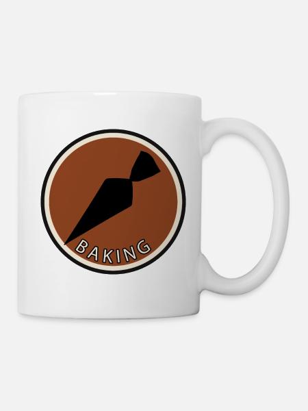 Backwaren Kuchen Backwaren - Tasse - Weiß