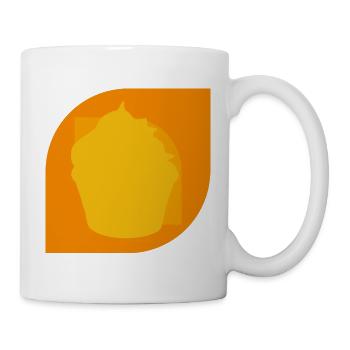 Muffin Törtchen Cupcake - Tasse - Weiß - Rechts