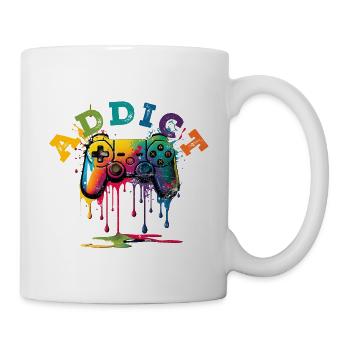 Gamer Addict - Tasse - Weiß - Rechts