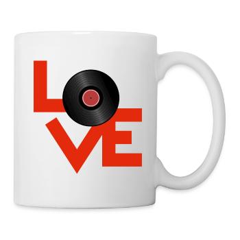 Red Vinyl Love - Mug - white - Right