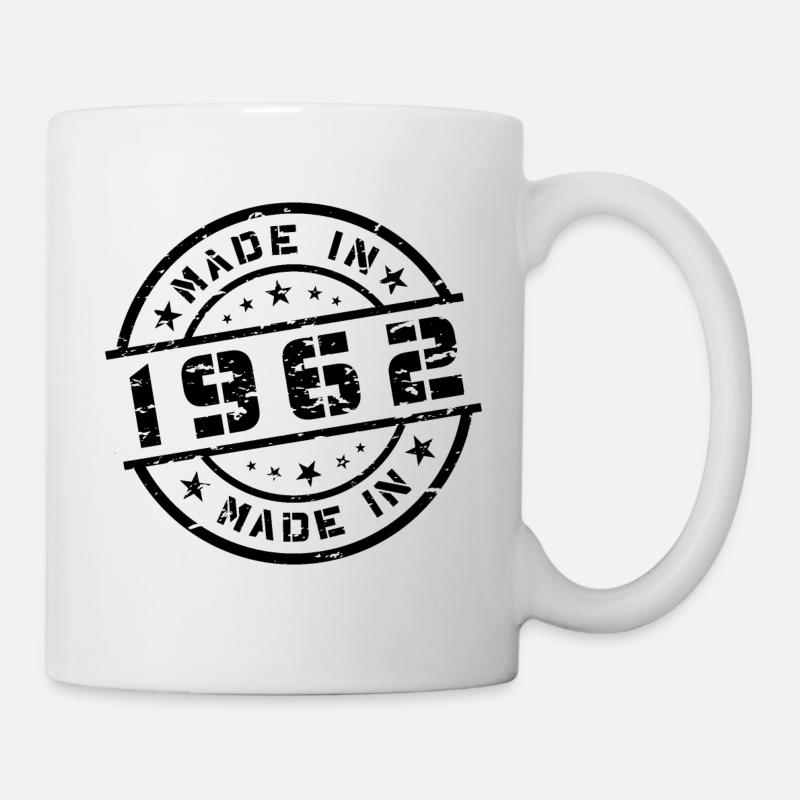 Année de naissance Anniversaire Né en - Fabriqué en 1962 - Mug blanc - blanc