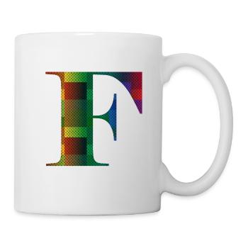 Letter F Vintage - Mug - white - Right