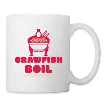 Fruits de mer, poisson, homard, écrevisses, crevettes, nourriture cajun - Mug blanc - blanc - Droite