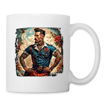 Matrose / Schiffsbesatzung / Decksmann / Anker - Tasse - Weiß - Rechts