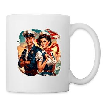 Sailor Couple / Ship's Crew / Anchor / Couple - Mug - white - Right