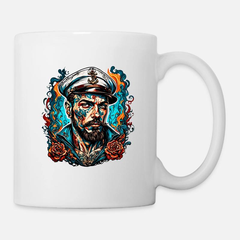 Matrose / Schiffsbesatzung / Decksmann / Anker - Tasse - Weiß