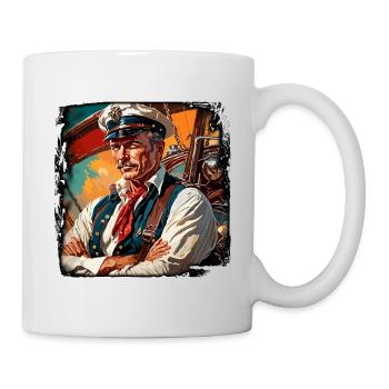 Matrose / Schiffsbesatzung / Decksmann / Anker - Tasse - Weiß - Rechts