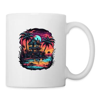 Beach / Island / Vacation / Summer / Sun / Sea - Mug - white - Right