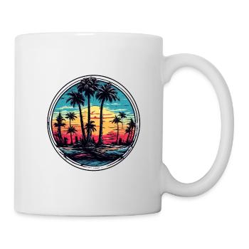 Beach / Island / Vacation / Summer / Sun / Sea - Mug - white - Right