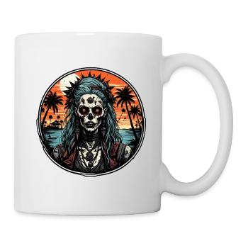 Zombie / Beach / Island / Vacation / Summer / Sun - Mug - white - Right