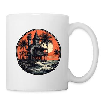 Beach / Island / Vacation / Summer / Sun / Sea - Mug - white - Right