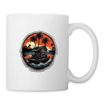 Beach / Island / Vacation / Summer / Sun / Sea - Mug - white - Right