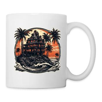 Beach / Island / Vacation / Summer / Sun / Sea - Mug - white - Right