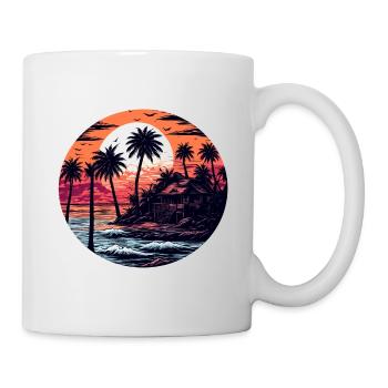 Beach / Island / Vacation / Summer / Sun / Sea - Mug - white - Right