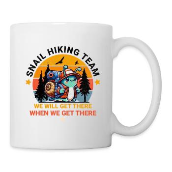 We Will Get There When We Get There Hiker Snail - Mug - white - Right