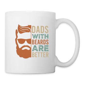 Papa Sprüche und Witze - Mein Vater der Superheld - Tasse - Weiß - Rechts