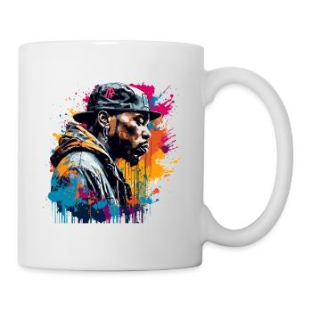 Rapper / Hip Hop / Song / Cool / Rhymes / Beat - Mug - white - Right