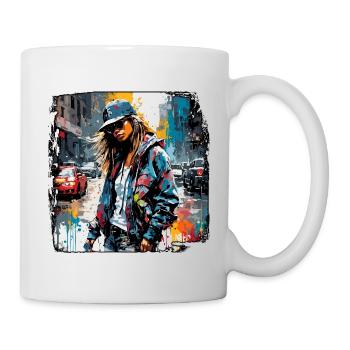Rapper / Hip Hop / Song / Cool / Rhymes / Beat - Mug - white - Right